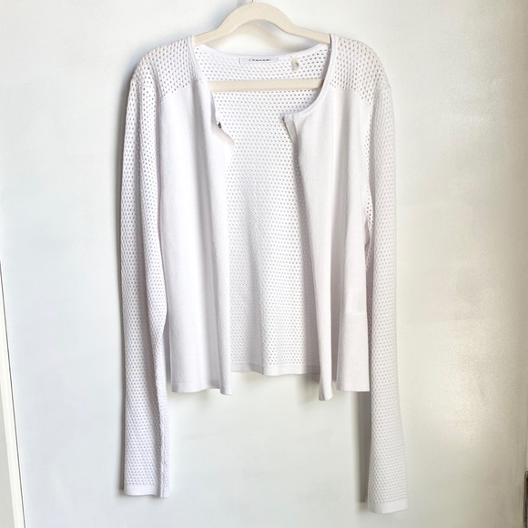 [NWoT] T Tahari Laser Cut Lightwgted Cardigan *NEW - Picture 9 of 13